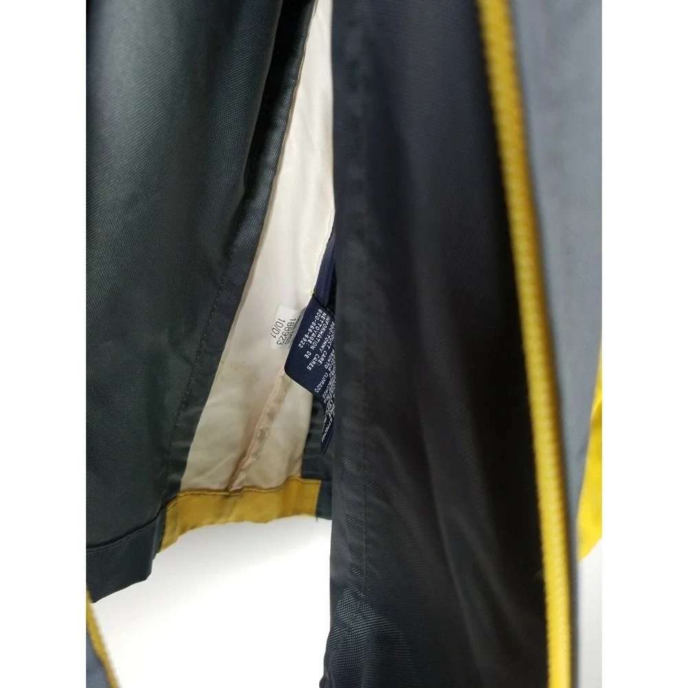 Tommy Jeans Jacket Men's Size Large Hilfiger Windbreaker Nylon Green & Yellow